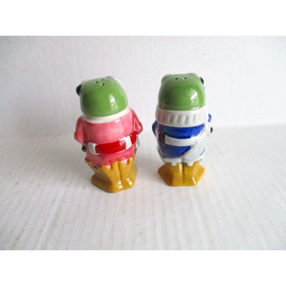 *StealStreet Frog Salt and Pepper Shaker Set Ceramic Robot Space Suit - Picture 2 of 6